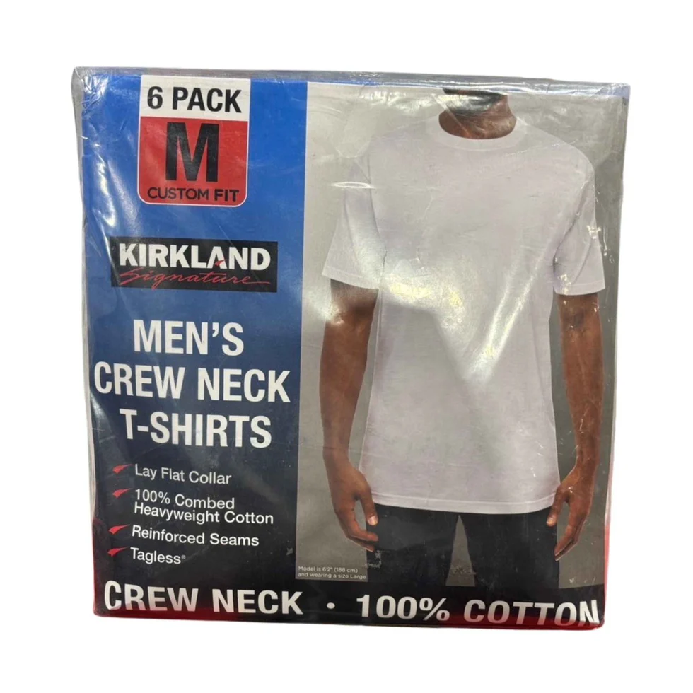コストコ Kirkland Signature メンズ ホワイトTシャツ 6枚パック Mサイズ 徹底レビュー【コスパ最強の白T】